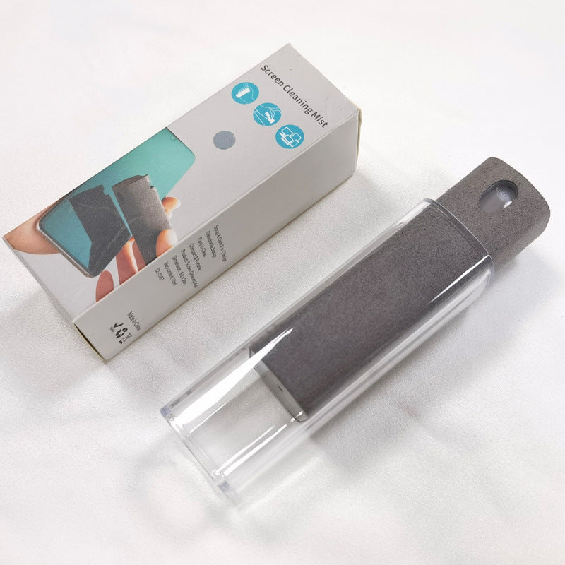 Screen cleaning kit with a brush and packaging on a white background